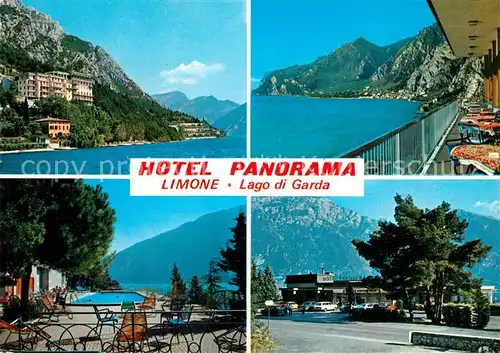 AK / Ansichtskarte Limone_sul_Garda Hotel Panorama Park Swimming Pool Limone_sul_Garda