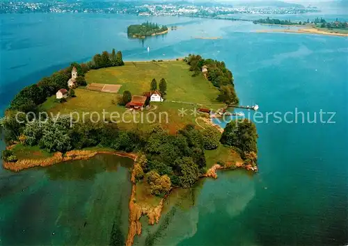 AK / Ansichtskarte Insel_Ufnau Fliegeraufnahme Insel Ufnau