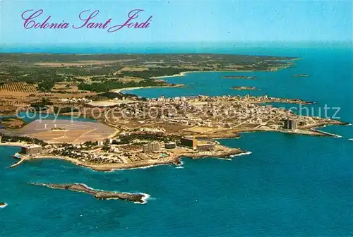 AK / Ansichtskarte Colonia_Sant_Jordi Fliegeraufnahme Colonia_Sant_Jordi