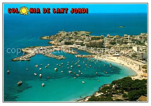 AK / Ansichtskarte Colonia_de_Sant_Jordi Fliegeraufnahme Colonia_de_Sant_Jordi