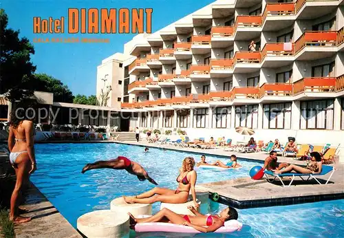 AK / Ansichtskarte Cala_Ratjada_Mallorca Hotel Diamant Swimming Pool Cala_Ratjada_Mallorca