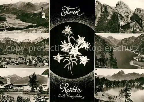 AK / Ansichtskarte Reutte_Tirol Seen der Region Bergbahn Saeulinghaus Berghaus Alpenpanorama Alpenflora Reutte Tirol