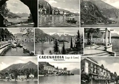 AK / Ansichtskarte Cadenabbia_Lago_di_Como Impressioni Cadenabbia_Lago_di_Como