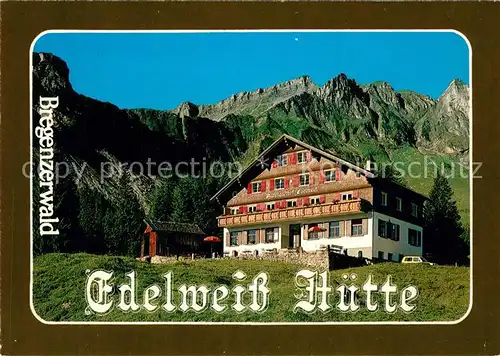 AK / Ansichtskarte Au_Bregenzerwald Edelweiss Huette Alpengasthof Bregenzerwald Au_Bregenzerwald