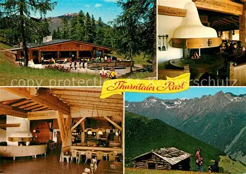 AK / Ansichtskarte Ausservillgraten Thurntaler Rast Berggasthof Alpenpanorama Ausservillgraten