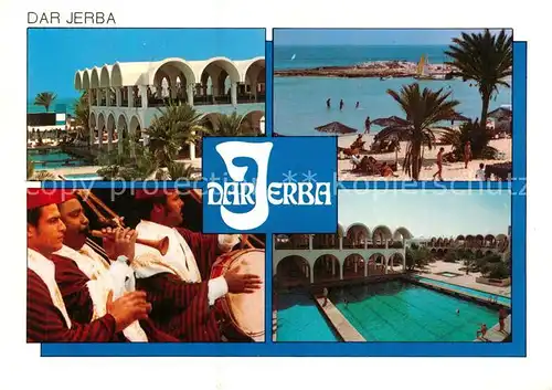 AK / Ansichtskarte Djerba Hotel Swimming Pool Strand Palmen Djerba