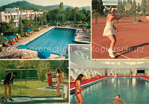 AK / Ansichtskarte Abano_Terme Hotel Ermitage Bel Air Swimming Pool Hallenbad Tennis Minigolf Abano Terme