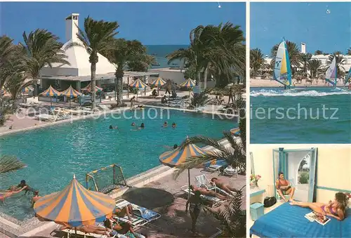 AK / Ansichtskarte Jerba Harl Club Swimming Pool Windsurfen Jerba