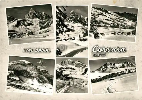 AK / Ansichtskarte Corvara_Pustertal_Suedtirol Winterlandschaft Val Badia Alpenpanorama Corvara_Pustertal