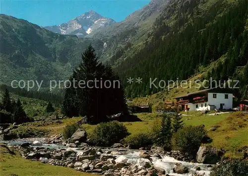 AK / Ansichtskarte Gschnitz_Tirol Laponesalm Bergbach Alpen Gschnitz Tirol