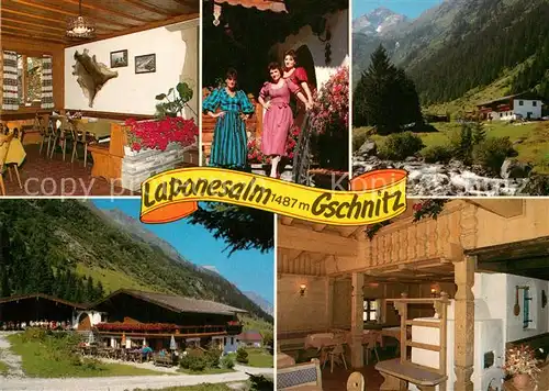 AK / Ansichtskarte Gschnitz_Tirol Laponesalm Bergbach Alpen Gschnitz Tirol
