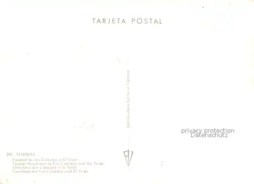 AK / Ansichtskarte Tenerife Parador de las Canadas y El Teide Volcano Vulkan Teide Tenerife