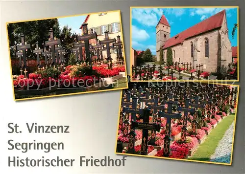 AK / Ansichtskarte Segringen St Vinzenz Kirche Historischer Friedhof Segringen