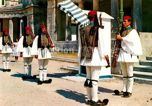 AK / Ansichtskarte Korfu_Corfu Koenigliche Schutzwache Royal Guard Korfu Corfu