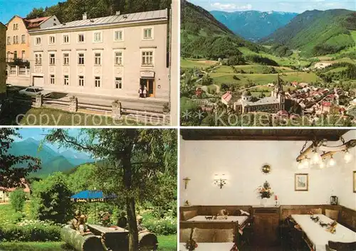 AK / Ansichtskarte Mariazell_Steiermark Gasthof zum Heiligen Geist Rastplatz Alpenpanorama Mariazell_Steiermark