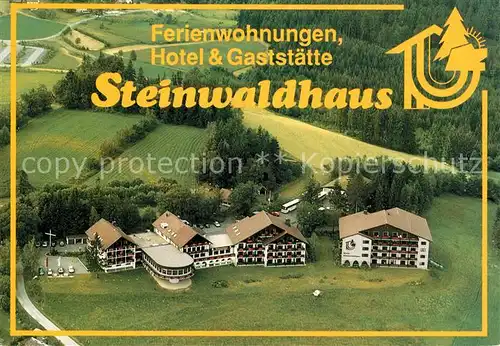 AK / Ansichtskarte Pfaben Hotel Gaststaette Steinwaldhaus Fliegeraufnahme Pfaben