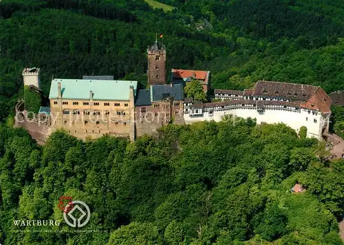 AK / Ansichtskarte Wartburg_Eisenach Fliegeraufnahme Wartburg Eisenach
