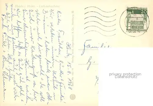 AK / Ansichtskarte Heide_Holstein Fliegeraufnahme Heide_Holstein