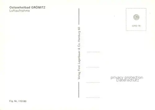 AK / Ansichtskarte Groemitz_Ostseebad Fliegeraufnahme Groemitz_Ostseebad