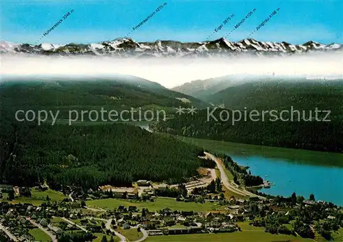 AK / Ansichtskarte Schluchsee Schwarzwald Alpenkette Fliegeraufnahme Schluchsee