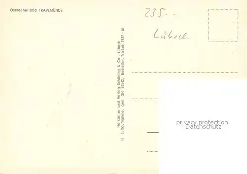 AK / Ansichtskarte Travemuende_Ostseebad Fliegeraufnahme Travemuende_Ostseebad