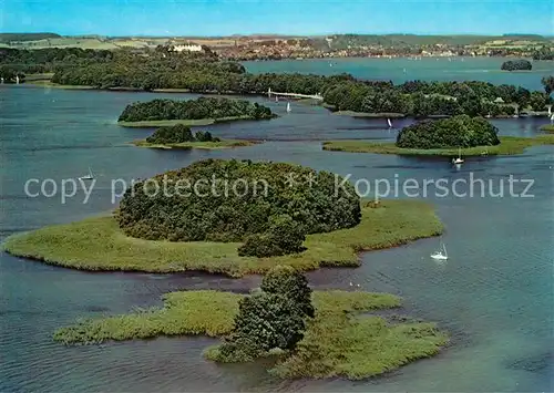AK / Ansichtskarte Ploen_See Naturpark Holsteinische Schweiz Fliegeraufnahme Ploen_See
