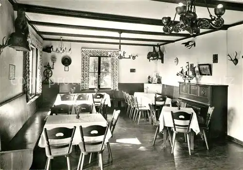 AK / Ansichtskarte Baerenloh Waldcafe Gastraum Baerenloh