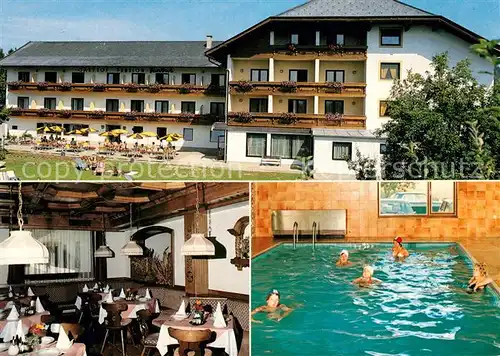 AK / Ansichtskarte Velden_Woerthersee Hotel Pension Fantur Restaurant Terrasse Hallenbad Velden Woerthersee