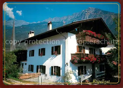 AK / Ansichtskarte Algund_Merano Ferienwohnungen Appartements Kapellgut Alpen Algund Merano