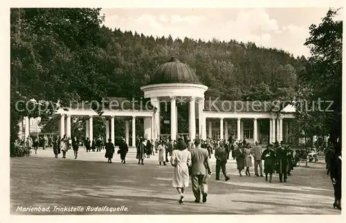 AK / Ansichtskarte Marienbad_Tschechien_Boehmen Trinkstelle Rudolfsquelle Marienbad_Tschechien