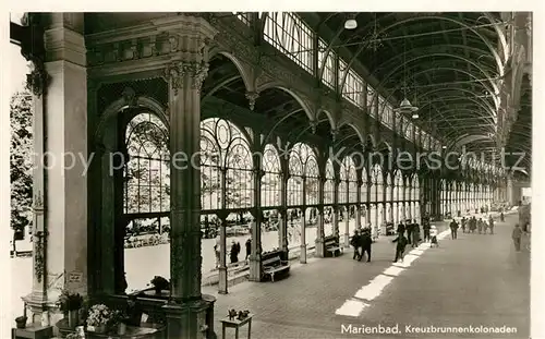 AK / Ansichtskarte Marienbad_Tschechien_Boehmen Kreuzbrunnenkolonnaden Marienbad_Tschechien