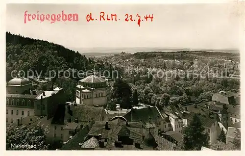 AK / Ansichtskarte Marienbad_Tschechien_Boehmen Panorama Marienbad_Tschechien