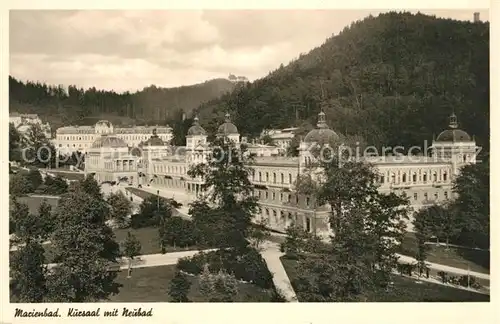 AK / Ansichtskarte Marienbad_Tschechien_Boehmen Kursaal mit Neubad Marienbad_Tschechien