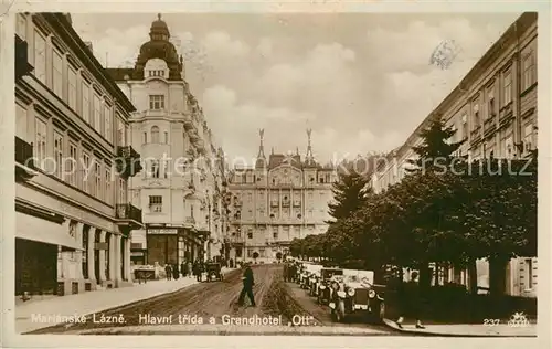 AK / Ansichtskarte Marianske_Lazne Hlavni trida a Grandhotel Ott Marianske_Lazne