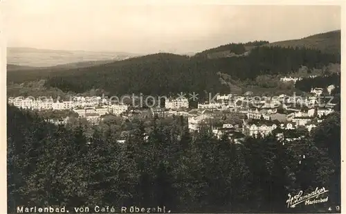 AK / Ansichtskarte Marienbad_Tschechien_Boehmen Blick vom Cafe Ruebezahl Marienbad_Tschechien