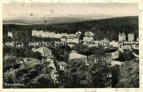 AK / Ansichtskarte Marienbad_Tschechien_Boehmen Panorama Marienbad_Tschechien