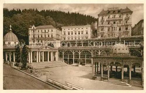 AK / Ansichtskarte Marienbad_Tschechien_Boehmen Kreuzbrunnen Marienbad_Tschechien
