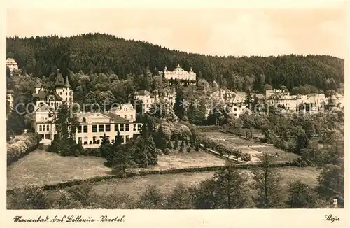 AK / Ansichtskarte Marienbad_Tschechien_Boehmen Das Bellevue Wiestal Marienbad_Tschechien