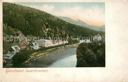 AK / Ansichtskarte Giesshuebl Sauerbrunn_Tschechien Panorama Giesshuebl Sauerbrunn