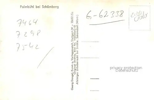 AK / Ansichtskarte Schoemberg_Zollernalbkreis Wallfahrtskirche Palmbuehl  Schoemberg_Zollernalbkreis