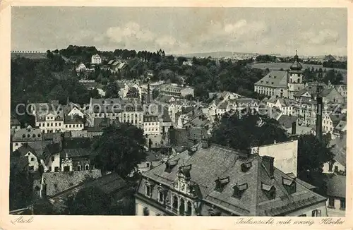 AK / Ansichtskarte Asch_As_Tschechien Stadtblick mit ev Kirche Asch_As_Tschechien