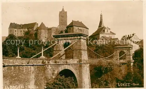 AK / Ansichtskarte Loket Elbogen Bruecke Loket