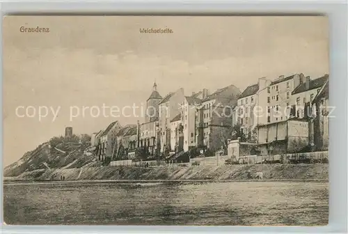 AK / Ansichtskarte Graudenz_Westpreussen Partie an der Weichsel Graudenz_Westpreussen
