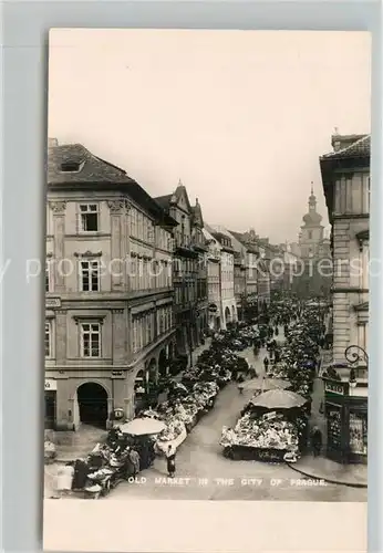 AK / Ansichtskarte Prague_Hlavni_Mesto_Praha Old Market in the City of Prague Prague_Hlavni_Mesto_Praha