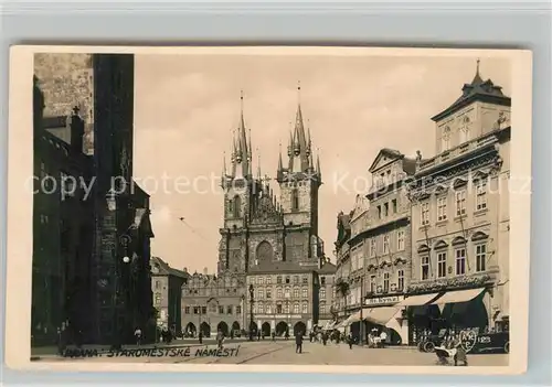 AK / Ansichtskarte Praha_Prahy_Prague Staromestske namesti Praha_Prahy_Prague