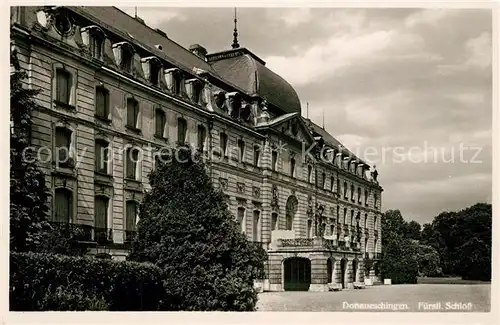 AK / Ansichtskarte Donaueschingen Fuerstl. Schloss Donaueschingen