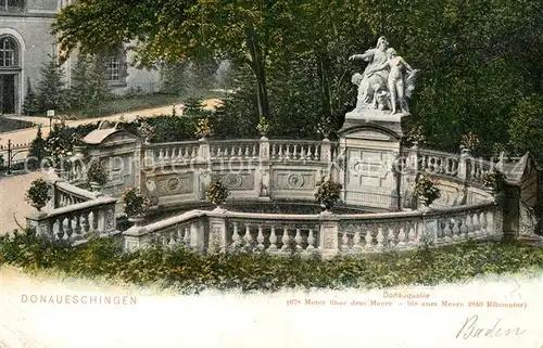 AK / Ansichtskarte Donaueschingen Donauquelle Donaueschingen