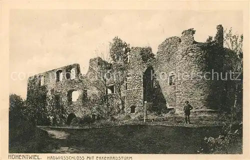 AK / Ansichtskarte Hohentwiel Hadwigsschloss mit Ekkehardsturm Hohentwiel