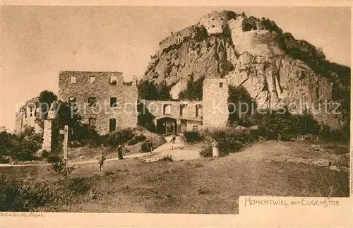 AK / Ansichtskarte Hohentwiel mit Evgenstor Hohentwiel