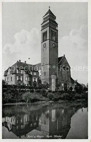 AK / Ansichtskarte Kehl_Rhein Kath. Kirche Kehl_Rhein